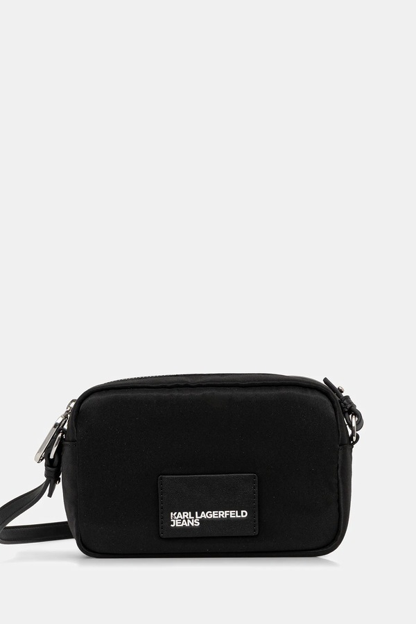 Сумка на пояс Karl Lagerfeld Jeans колір чорний