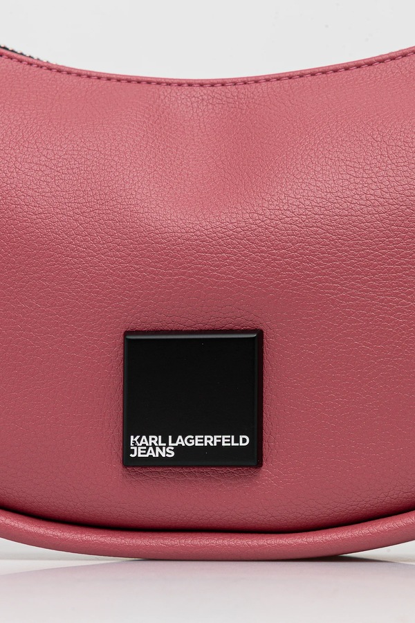 Сумочка Karl Lagerfeld Jeans колір рожевий фото 4