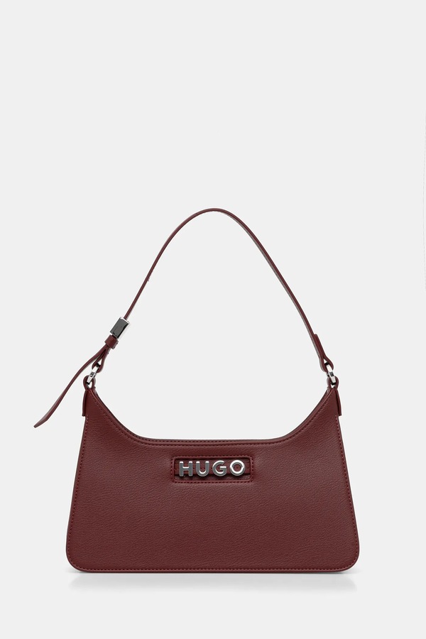 Сумочка HUGO Mel 2.0 Sh. Bag Flat цвет бордовый