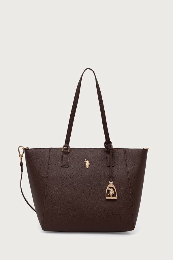 Сумка-шопер женская из искусственной кожи U.S. Polo Assn. Jones цвет коричневый