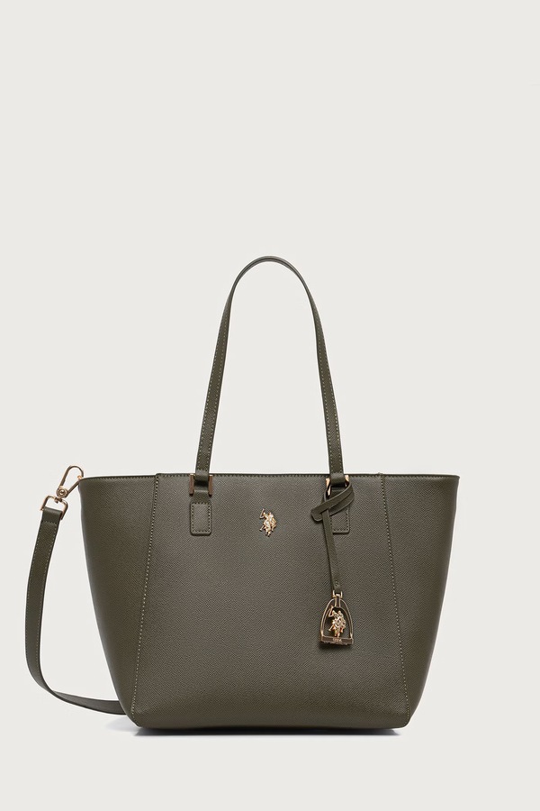 Сумка-шопер женская из искусственной кожи U.S. Polo Assn. Jones цвет зеленый