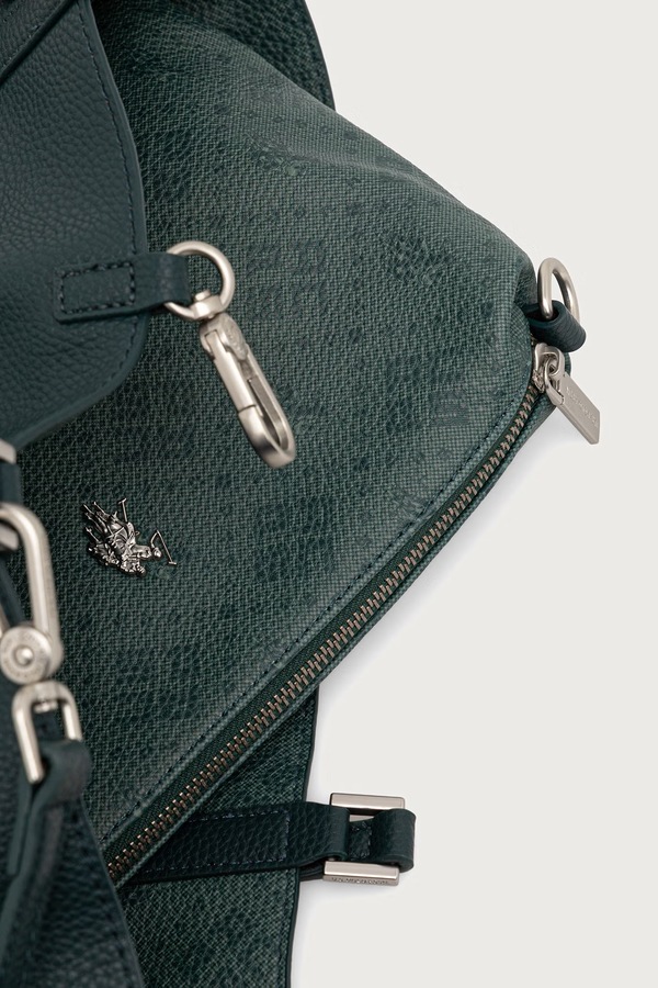 Двостороння сумочка жіноча зі штучної шкіри U.S. Polo Assn. Malibu колір зелений фото 4