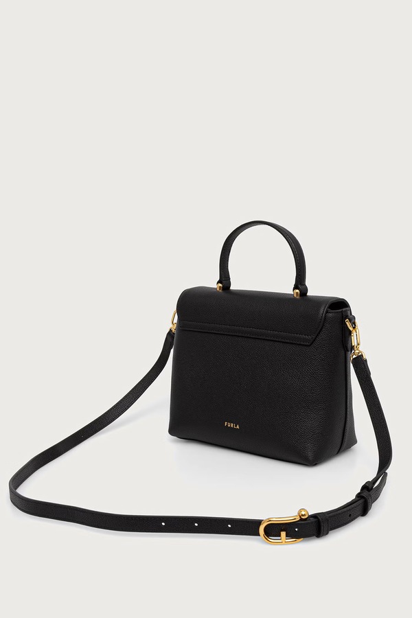 Сумка крос-боді жіноча шкіряна Furla колір чорний фото 3