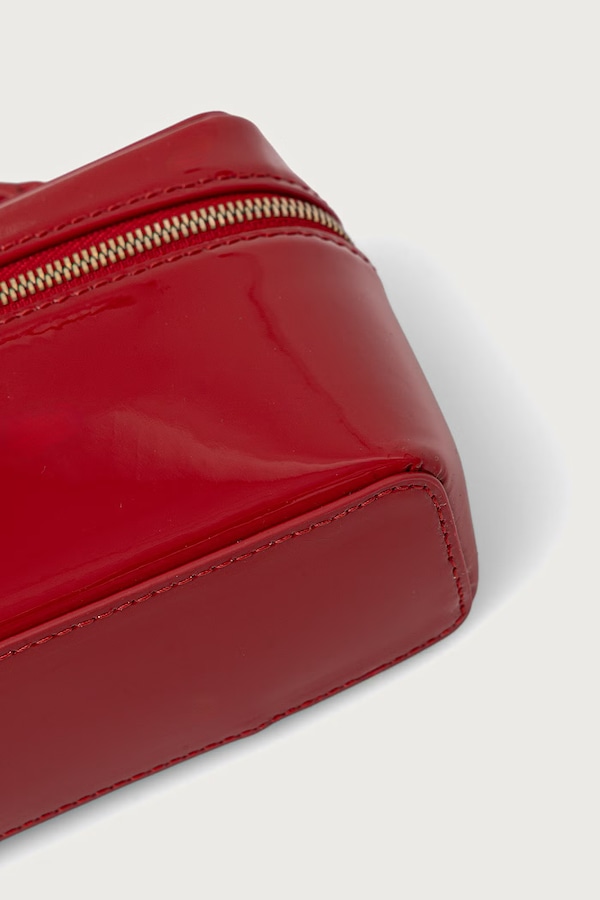 Сумка-кейс жіноча шкіряна Furla колір червоний фото 4
