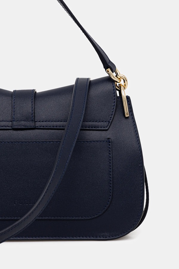 Шкіряна сумочка Furla колір синій фото 3