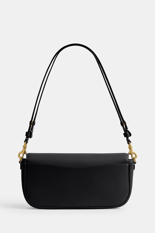 Шкіряна сумочка Coach Brook Flap Chain Bag колір чорний