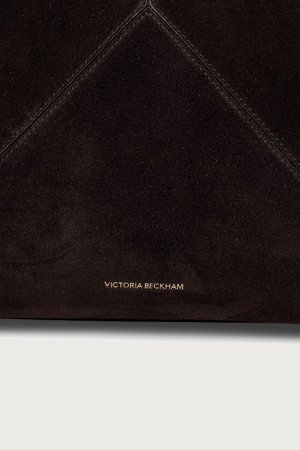 Сумка-шопер жіноча замшева Victoria Beckham колір коричневий фото 4