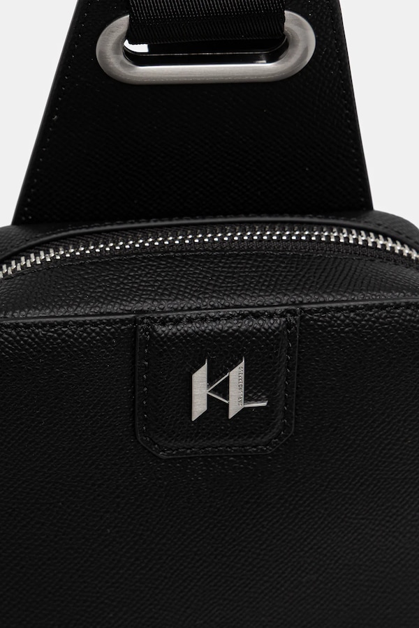 Сумка чоловіча шкіряна Karl Lagerfeld K/MONOGRAM колір чорний фото 4
