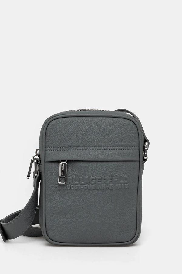 Шкіряна сумка Karl Lagerfeld колір чорний