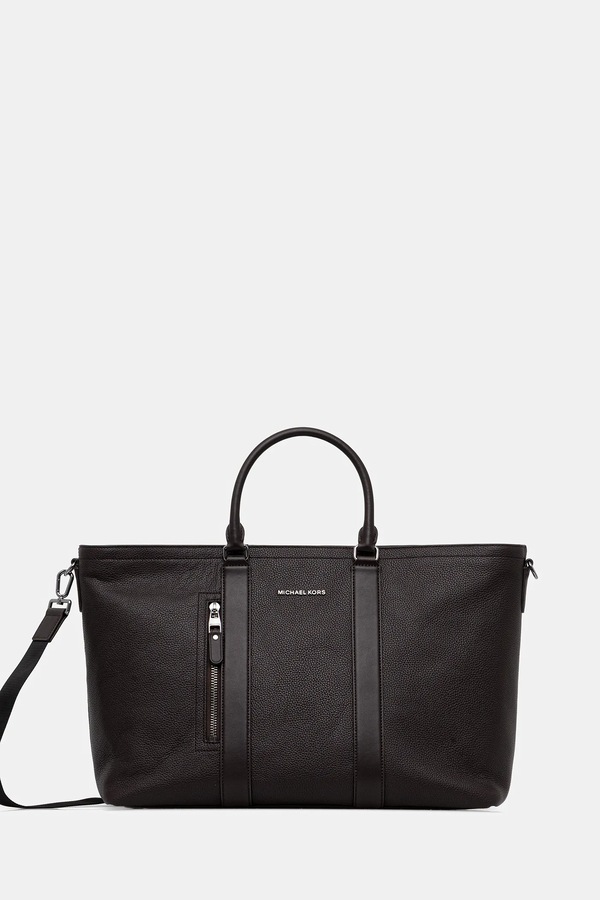 Шкіряна сумка Michael Kors 48 x 32 x 22 cm колір коричневий