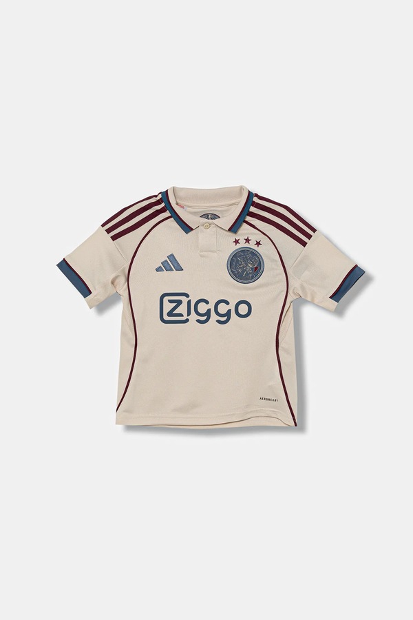 Детское поло adidas Performance AJAX цвет бежевый