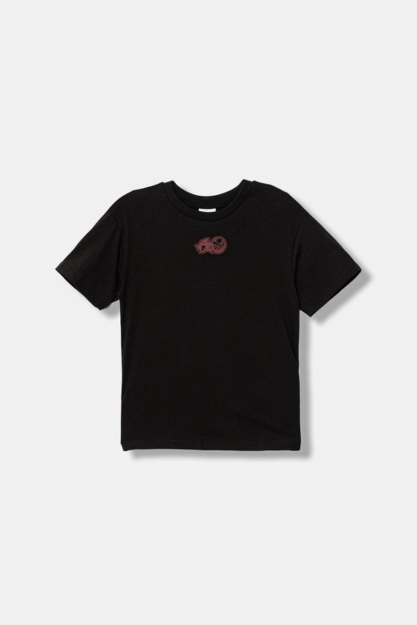 Бавовняна футболка Puma X SONIC Relaxed Graphic Tee колір чорний