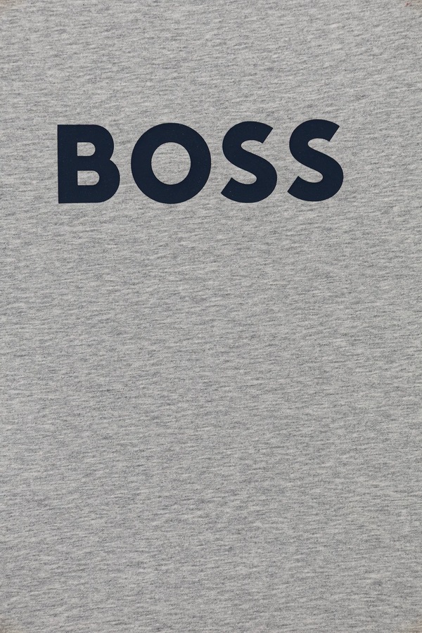 Футболка дитяча бавовняна BOSS колір сірий фото 2