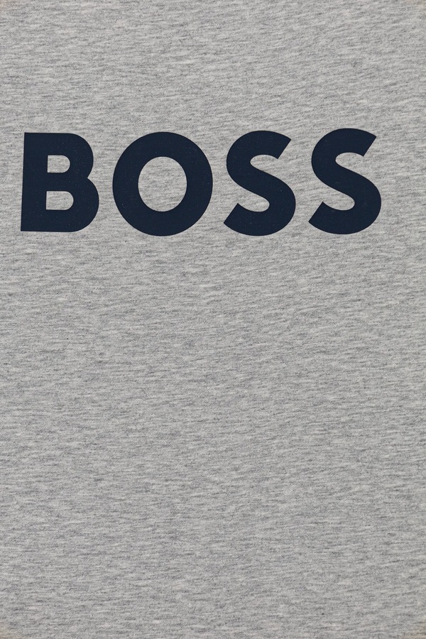 Футболка дитяча бавовняна BOSS колір сірий фото 2