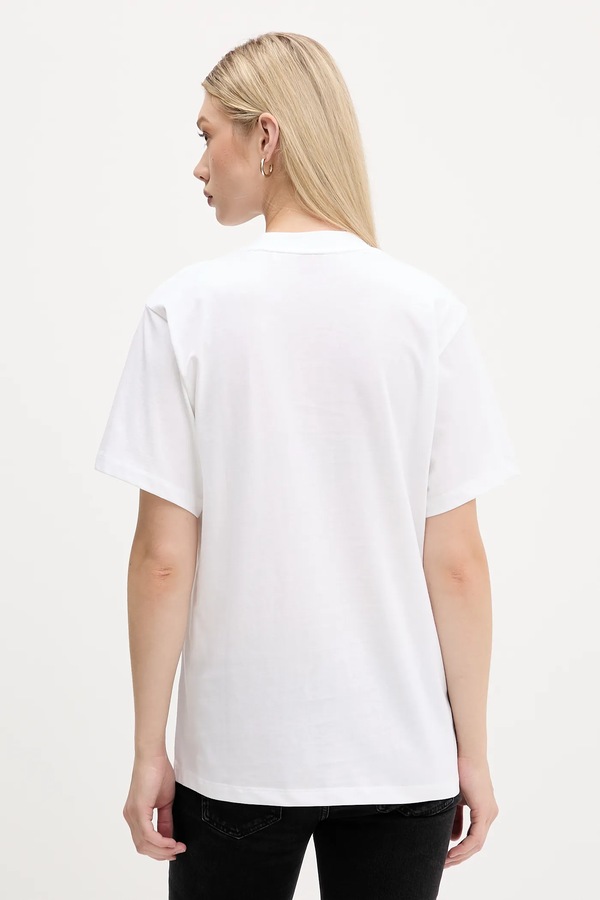 Бавовняна футболка HUGO Vintage Tee_19 колір рожевий фото 2