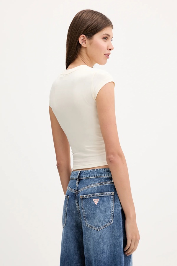 Футболка Guess Originals VINTAGE цвет бежевый фото 2