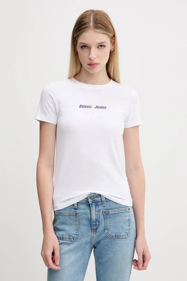 Футболка Guess Jeans колір білий