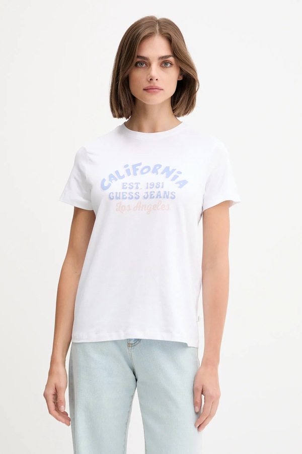 Футболка Guess Jeans колір білий