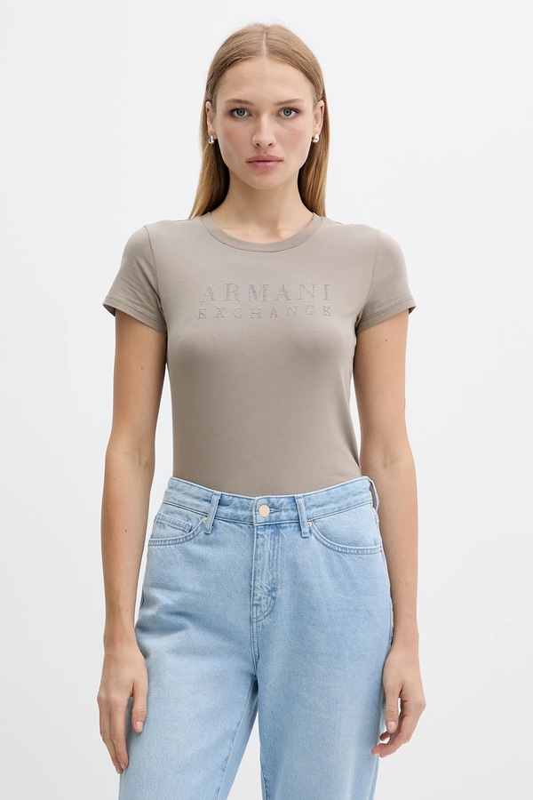Футболка Armani Exchange колір зелений