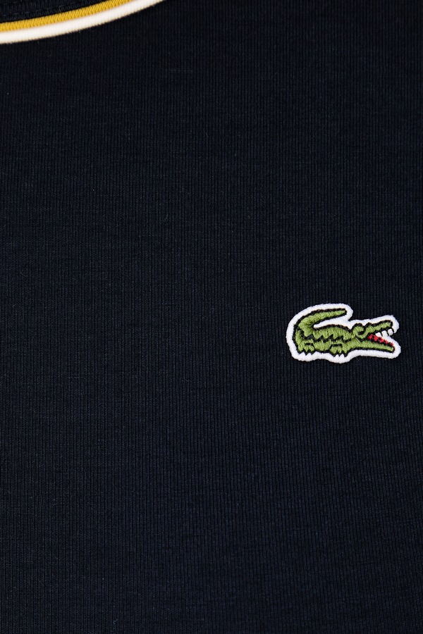 Футболка жіноча з бавовною Lacoste колір темно-синій фото 4