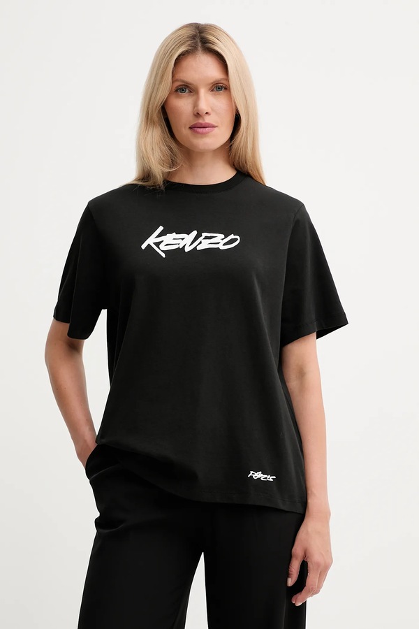 Хлопковая футболка Kenzo x Futura цвет черный