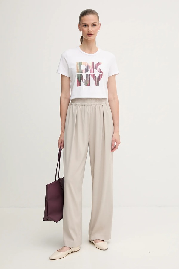 Футболка DKNY колір білий фото 2