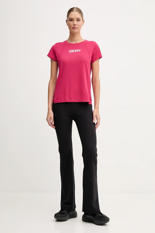 Футболка DKNY колір рожевий