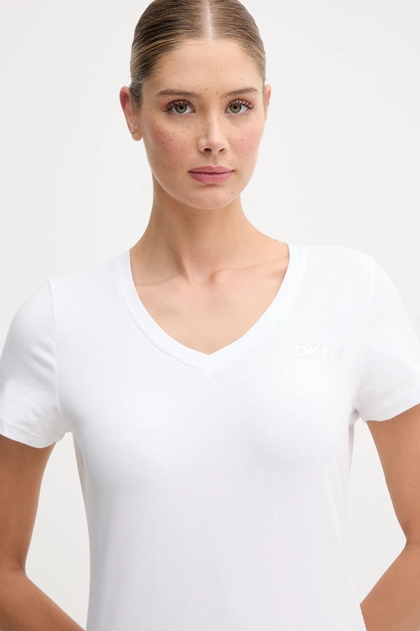 Футболка DKNY колір білий фото 4