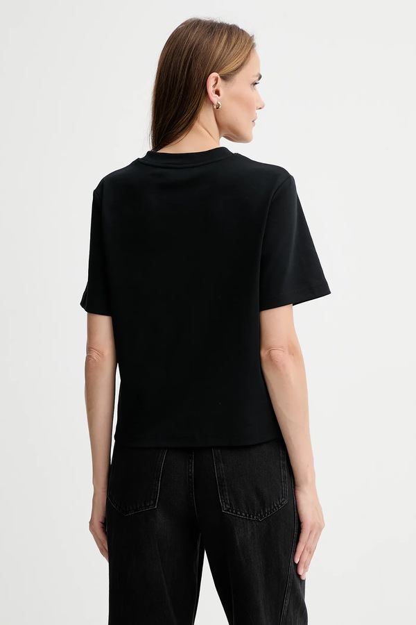 Бавовняна футболка AllSaints колір чорний фото 3