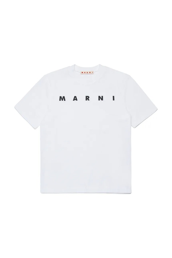 Дитяча бавовняна футболка Marni MT290F T-SHIRT колір чорний