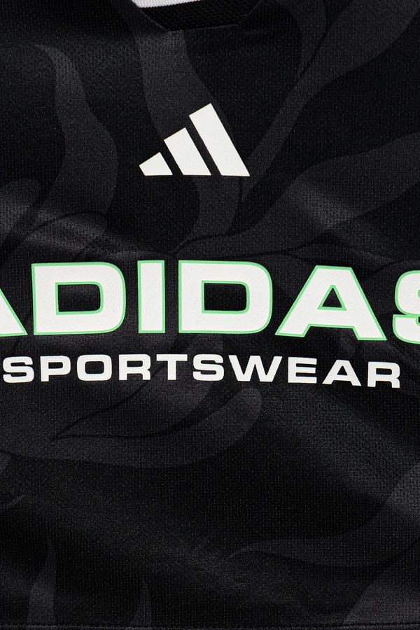 Дитяча футболка adidas колір чорний фото 3