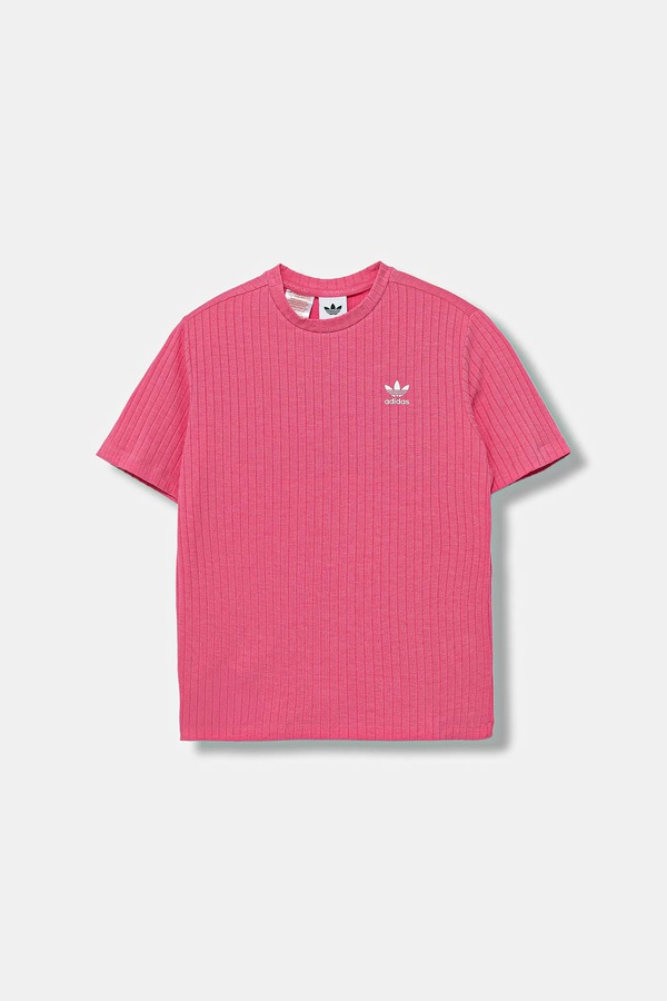 Дитяча футболка adidas Originals колір рожевий