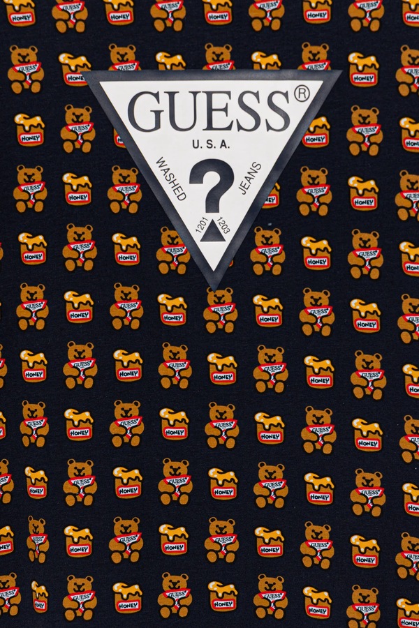 Дитяча футболка Guess колір чорний фото 2