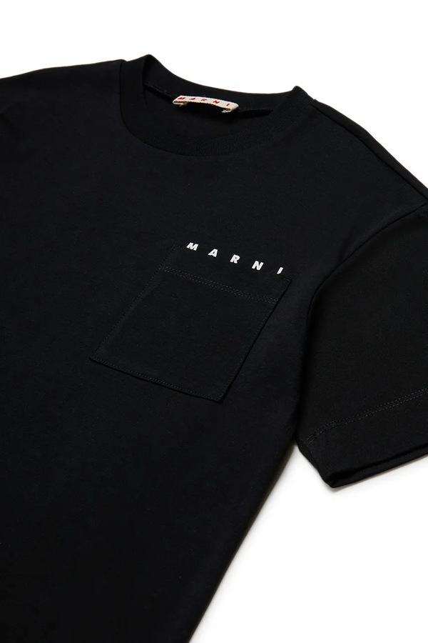 Футболка дитяча бавовняна Marni MT272U T-SHIRT колір чорний фото 2
