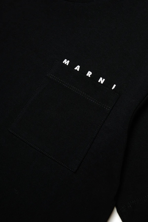 Футболка дитяча бавовняна Marni MT272U T-SHIRT колір чорний фото 4