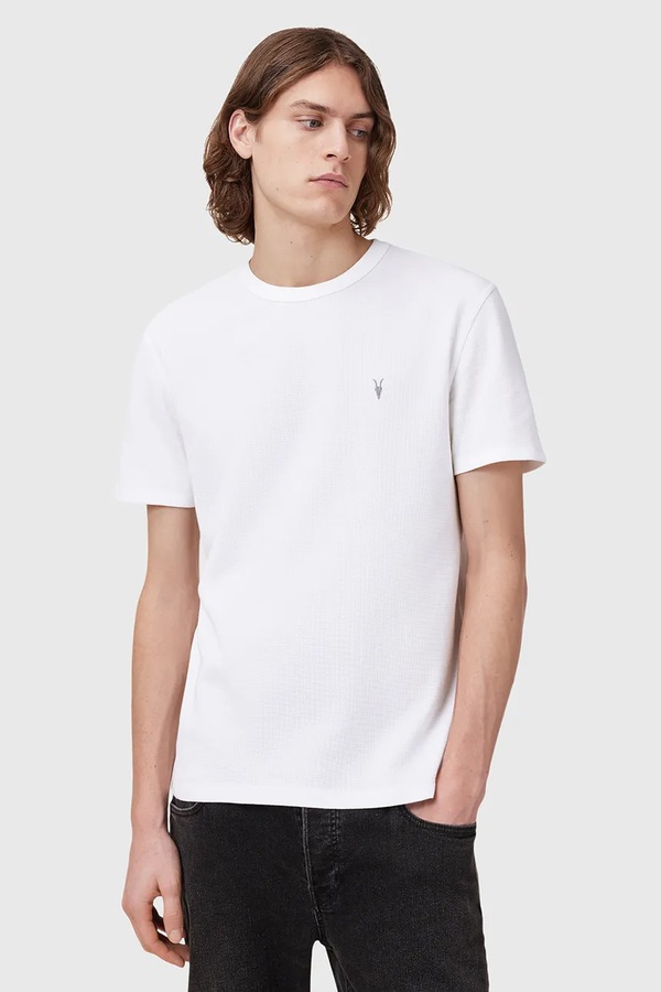 Бавовняна футболка AllSaints ELLIS колір білий