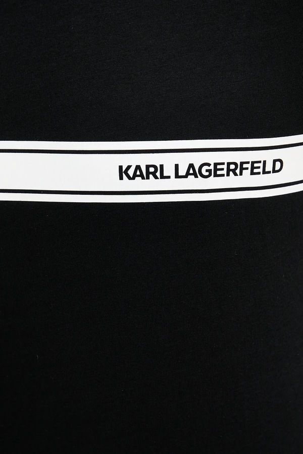 Футболка чоловіча бавовняна Karl Lagerfeld колір чорний фото 4