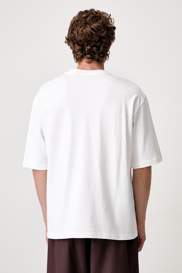 Футболка basic мужская хлопковая Puma Wardrobe Essential цвет белый фото 2