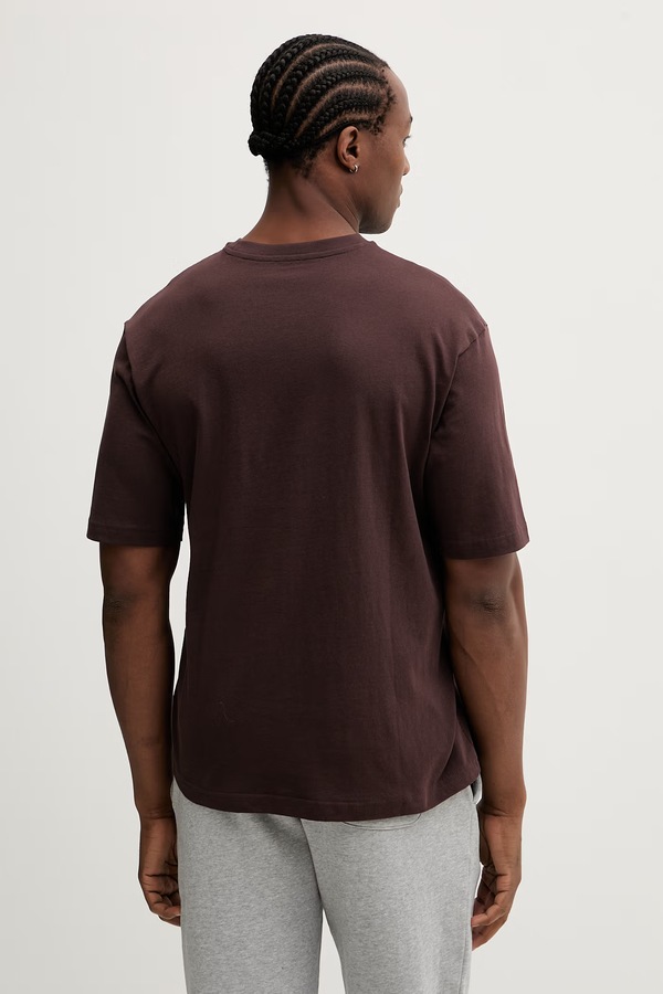Футболка basic мужская хлопковая Puma Wardrobe Essential цвет коричневый фото 2