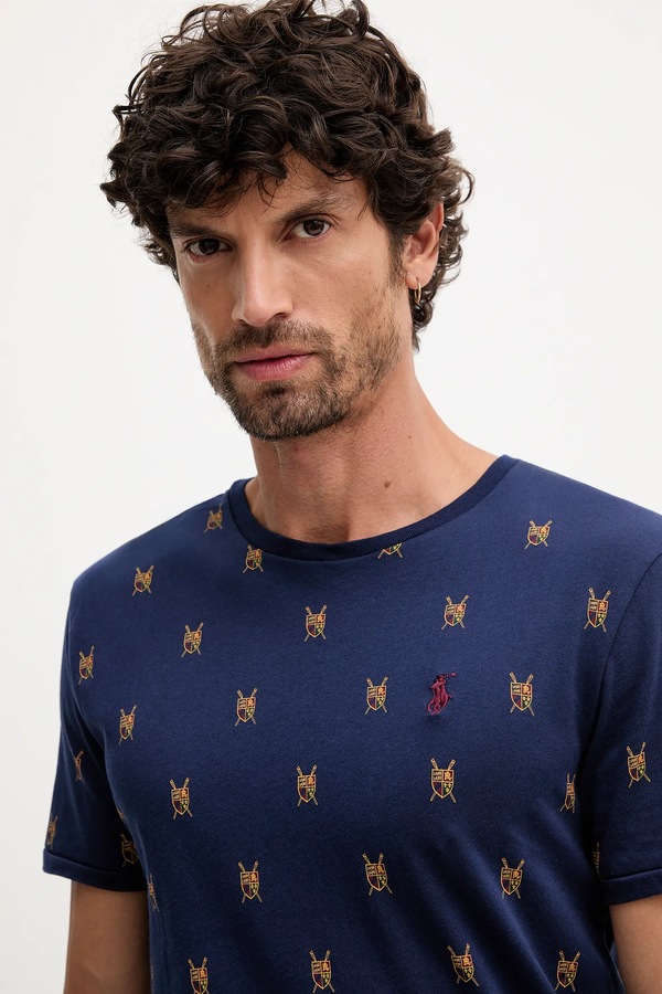 Бавовняна футболка Polo Ralph Lauren колір синій фото 4