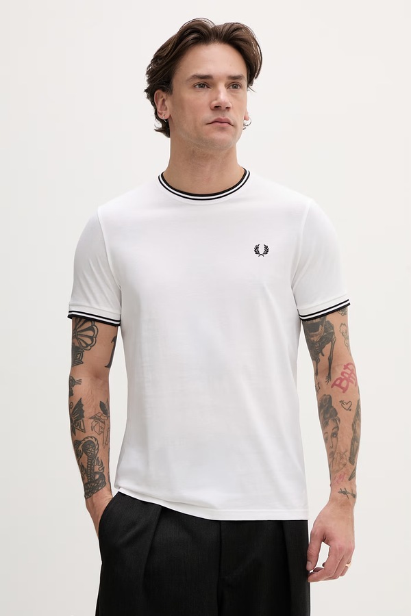Футболка чоловіча бавовняна Fred Perry колір чорний