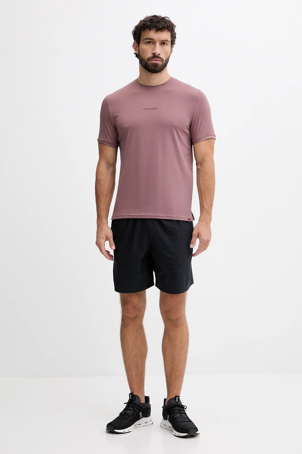 Спортивна футболка Under Armour Project Rock колір коричневий фото 2