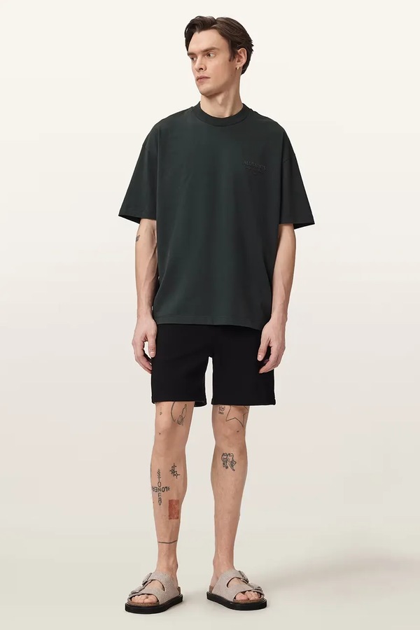 Футболка чоловіча бавовняна AllSaints XANDER колір сірий фото 2