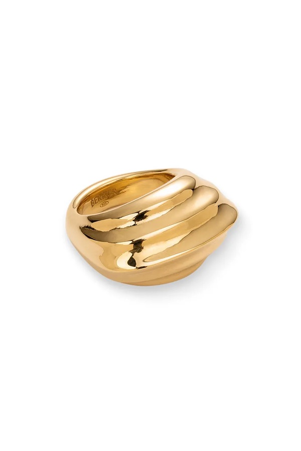 Каблучка жіноча позолочена срібна BERRIES Shell Ring фото 2