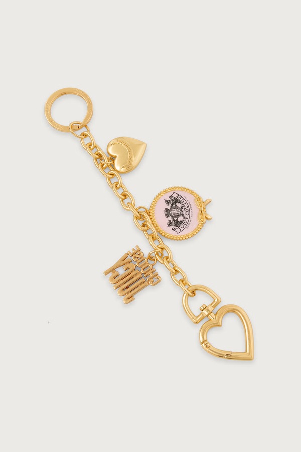 Брелок жіночий металевий Juicy Couture MULTI CHARMS