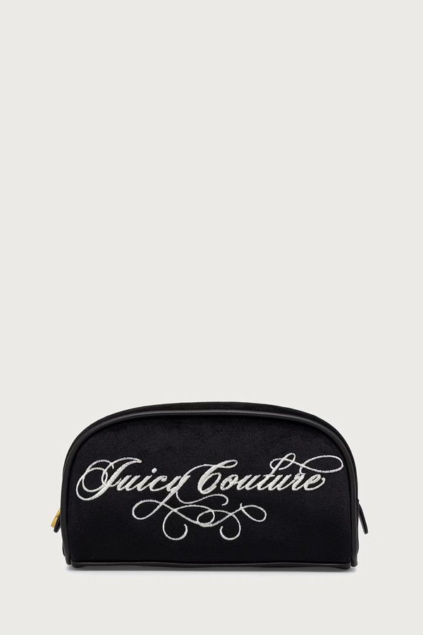 Косметичка жіноча велюрова Juicy Couture TAYLOR колір чорний