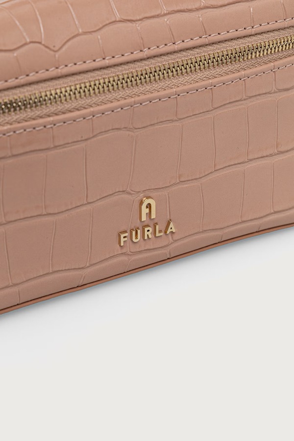 Сумка крос-боді жіноча шкіряна Furla Camelia Micro колір рожевий фото 4