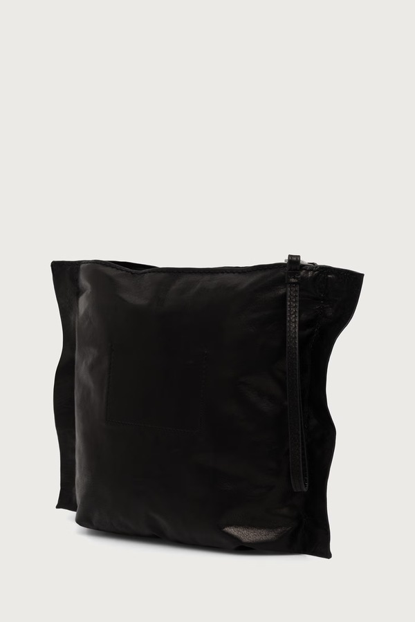 Косметичка жіноча шкіряна AllSaints LUTECE колір чорний фото 2