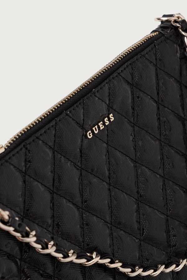 Сумочка жіноча зі штучної шкіри Guess TAMARA колір чорний фото 3