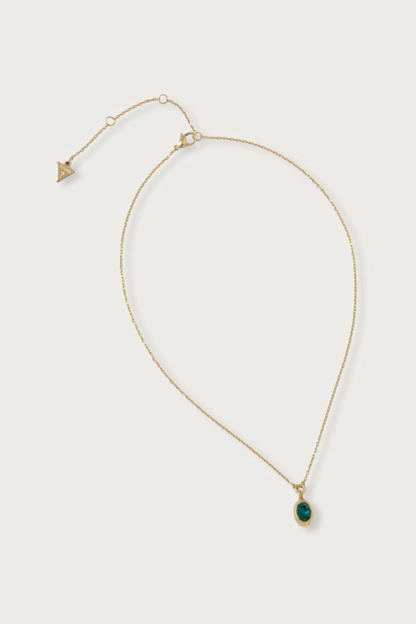 Ожерелье с подвеской женское из нержавеющей стали с цирконием Guess DIVINE